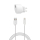 Xqisit 1xUSB 2.4A + kabel Lightning biała - 1451249 - zdjęcie